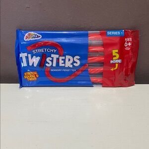 Stretchy Twisters Sensory Fidget Toy Squishy Twist - Red